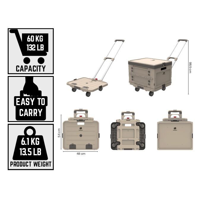 SC60 60Kg Katlanabilir Market Arabası